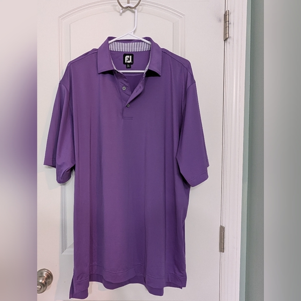 FootJoy Men's XL,‎ Purple Performance Golf Polo